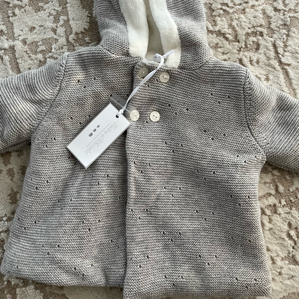 Nwt Tartine et chocolate baby sweater jacket